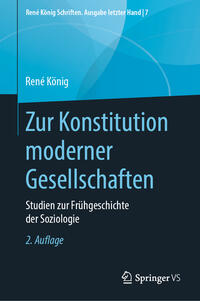 Vorderes Coverbild Zur Konstitution moderner Gesellschaften