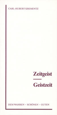 Vorderes Coverbild Zeitgeist - Geistzeit