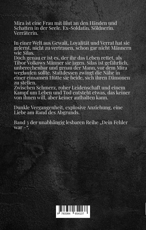 Rückseitencover Dein Fehler war