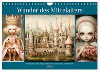 Vorderes Coverbild Wunder des Mittelalters. Surrealistische Illustration der keltischen Anderswelt (Wandkalender 2025 DIN A4 quer), CALVENDO Monatskalender