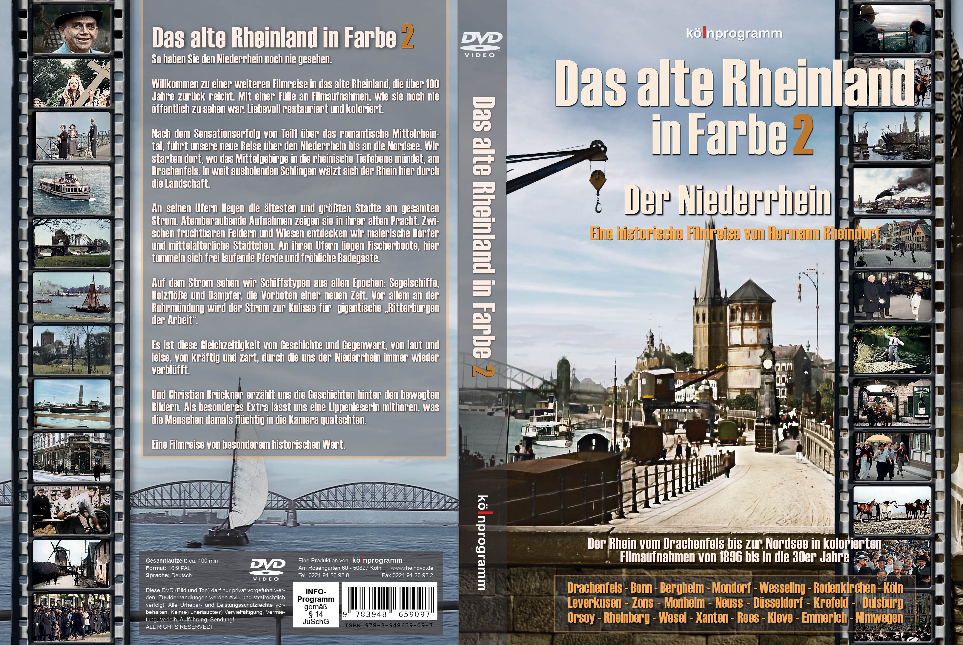 Gesamtes Coverbild Das alte Rheinland in Farbe 2