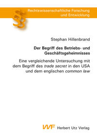 Vorderes Coverbild Der Begriff des Betriebs- und Geschäftsgeheimnisses