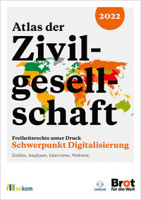 Vorderes Coverbild Atlas der Zivilgesellschaft 2022: Freiheitsrechte unter Druck