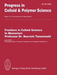 Vorderes Coverbild Frontiers in Colloid Science In Memoriam Professor Dr. Bun-ichi Tamamushi