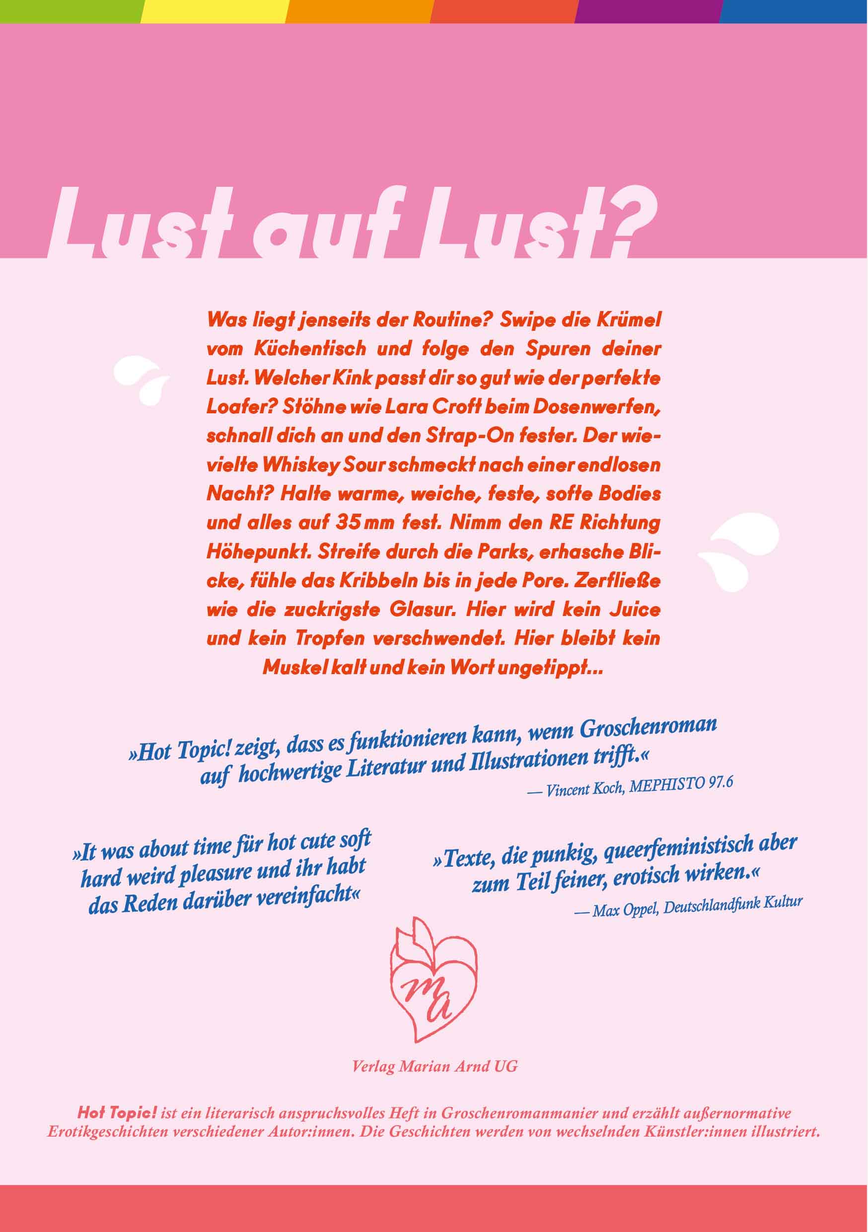 Rückseitencover Hot Topic! Nr. 5