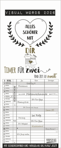 Vorderes Coverbild Visual Words Timer für 2 2026