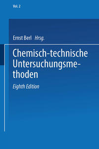 Vorderes Coverbild Chemisch-technische Untersuchungsmethoden