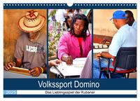 Vorderes Coverbild Volkssport Domino - Das Lieblingsspiel der Kubaner (Wandkalender 2025 DIN A3 quer), CALVENDO Monatskalender