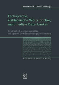 Vorderes Coverbild Fachsprache, elektronische Wörterbücher, multimediale Datenbanken