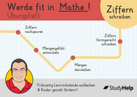Vorderes Coverbild Werde fit in Mathe: Ziffern schreiben und mit Mengen in Verbindung bringen