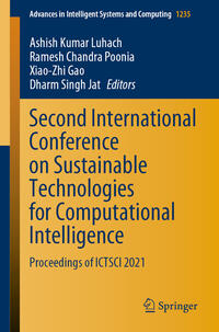 Vorderes Coverbild Second International Conference on Sustainable Technologies for Computational Intelligence