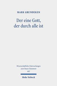 Vorderes Coverbild Der eine Gott, der durch alle ist
