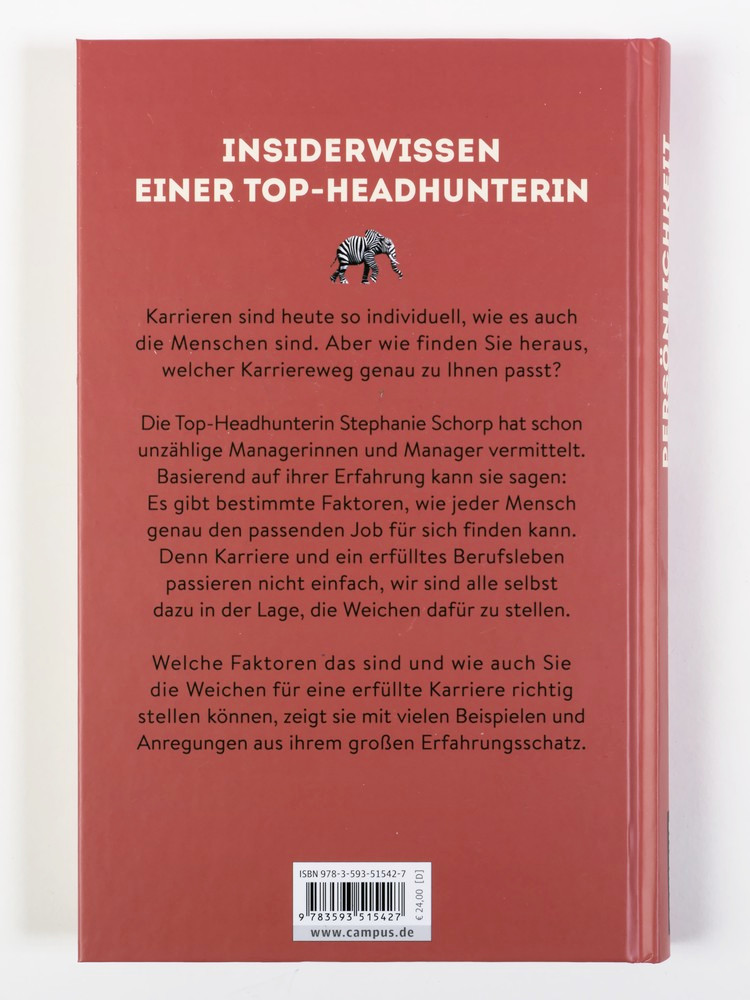 Rückseitencover Persönlichkeit macht Karriere