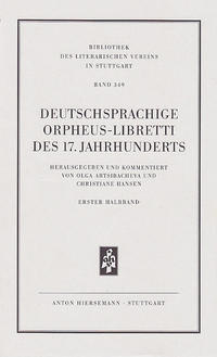 Vorderes Coverbild Deutschsprachige Orpheus-Libretti des 17. Jahrhunderts