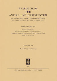 Vorderes Coverbild Reallexikon für Antike und Christentum