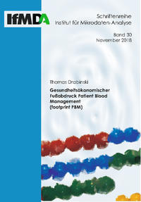 Vorderes Coverbild Gesundheitsökonomischer Fußabdruck Patient Blood Management (footprint PBM)