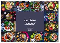 Vorderes Coverbild Leckere Salate (Wandkalender 2026 DIN A2 quer), CALVENDO Monatskalender