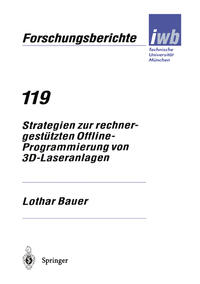 Vorderes Coverbild Strategien zur rechnergestützten Offline-Programmierung von 3D-Laseranlagen