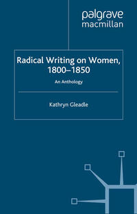 Vorderes Coverbild Radical Writing on Women, 1800–1850
