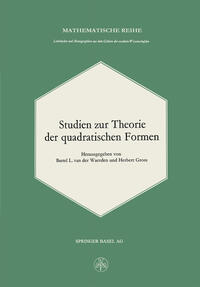Vorderes Coverbild Studien zur Theorie der quadratischen Formen