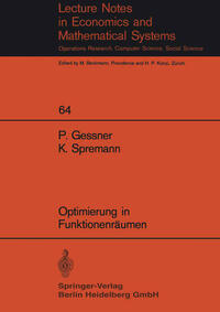 Vorderes Coverbild Optimierung in Funktionenräumen
