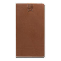 Vorderes Coverbild Trötsch Adressbuch Soft Touch Slim Braun