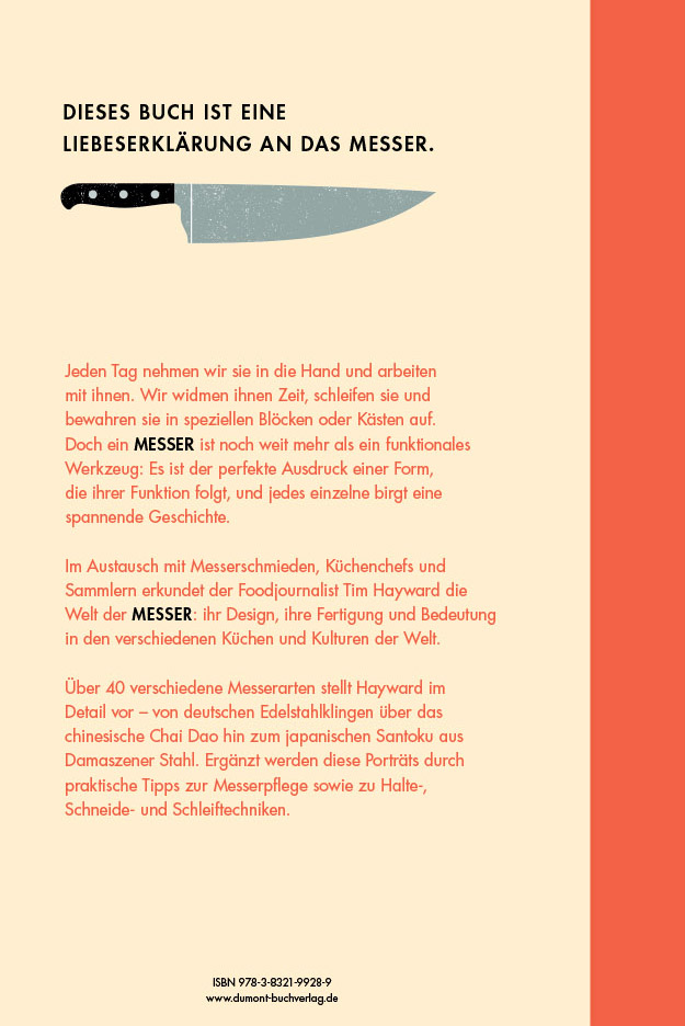 Rückseitencover Messer