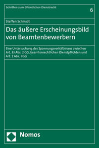 Vorderes Coverbild Das äußere Erscheinungsbild von Beamtenbewerbern