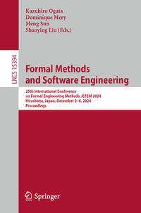 Vorderes Coverbild Formal Methods and Software Engineering