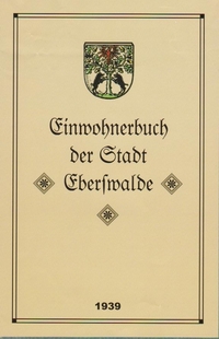 Vorderes Coverbild Einwohnerbuch der Stadt Eberswalde 1939