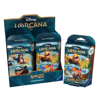 Vorderes Coverbild Disney Lorcana: Azurblaues Meer - Einzelspieler Deck Display mit 8 Einzelspieler Decks (Deutsch)