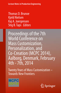 Vorderes Coverbild Proceedings of the 7th World Conference on Mass Customization, Personalization, and Co-Creation (MCPC 2014), Aalborg, Denmark, February 4th - 7th, 2014