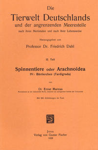 Vorderes Coverbild Spinnentiere oder Arachnoidea. Teil IV: Bärtierchen (Tardigrada)
