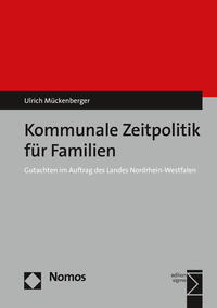 Vorderes Coverbild Kommunale Zeitpolitik für Familien