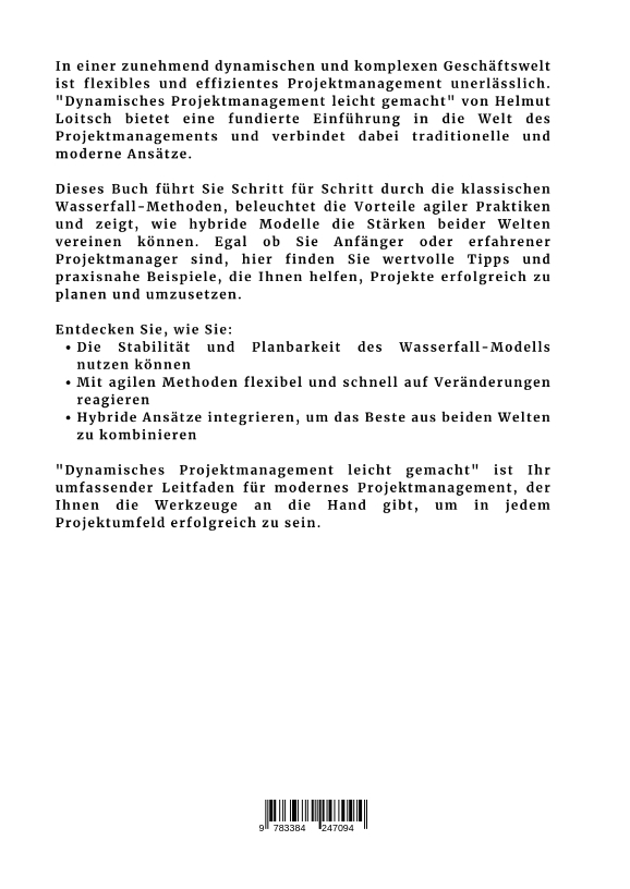 Rückseitencover Dynamisches Projektmanagement leicht gemacht