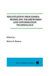Vorderes Coverbild Negotiation Processes: Modeling Frameworks and Information Technology
