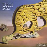 Vorderes Coverbild N NEUMANNVERLAGE - Dali 2025 Broschürenkalender, 30x30cm, Wandkalender mit ausgewählten Kunstwerken von Dli, internationalen Feiertagen und Mondphasen, viel Platz für Notizen