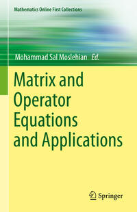 Vorderes Coverbild Matrix and Operator Equations and Applications