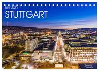 Vorderes Coverbild Ein Jahr STUTTGART (Tischkalender 2025 DIN A5 quer), CALVENDO Monatskalender