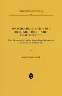 Vorderes Coverbild Sprachliche Muster in der mittelniederdeutschen Rechtssprache