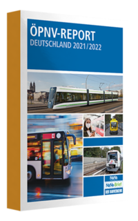 Vorderes Coverbild ÖPNV-Report Deutschland 2021/2022