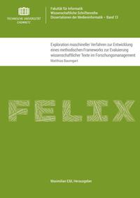 Vorderes Coverbild Exploration maschineller Verfahren zur Entwicklung eines methodischen Frameworks zur Evaluierung wissenschaftlicher Texte im Forschungsmanagement