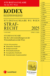 Vorderes Coverbild KODEX Strafrecht für die WU 2025 - inkl. App