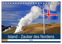 Vorderes Coverbild Island - Zauber des Nordens (Tischkalender 2025 DIN A5 quer), CALVENDO Monatskalender