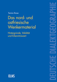 Vorderes Coverbild Das nord- und ostfriesische Wenkermaterial
