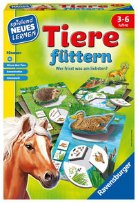 Vorderes Coverbild Tiere füttern - Kinderspiel ab 3 Jahre