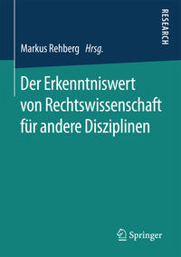 Vorderes Coverbild Der Erkenntniswert von Rechtswissenschaft für andere Disziplinen