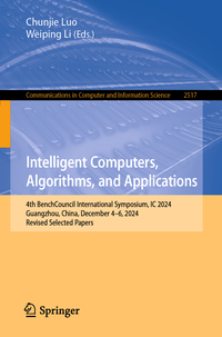 Vorderes Coverbild Intelligent Computers, Algorithms, and Applications