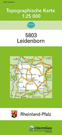 Vorderes Coverbild TK25 5803 Leidenborn