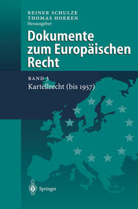 Vorderes Coverbild Dokumente zum Europäischen Recht
